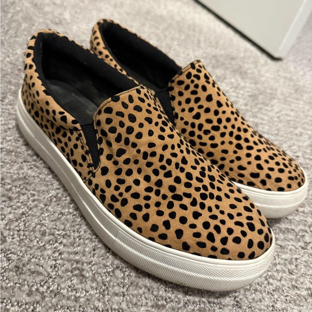 Soda Tan and Black Leopard Print Flats